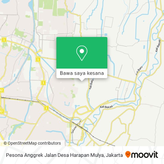 Peta Pesona Anggrek Jalan Desa Harapan Mulya