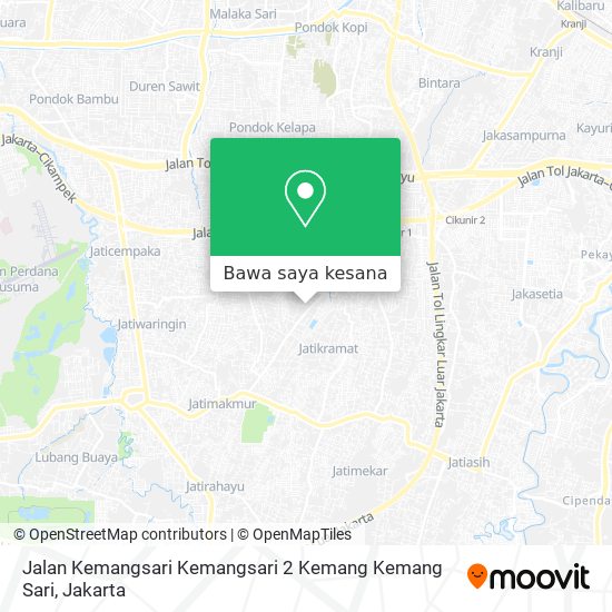 Peta Jalan Kemangsari Kemangsari 2 Kemang Kemang Sari