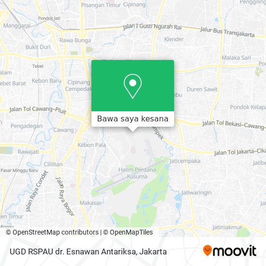 Peta UGD RSPAU dr. Esnawan Antariksa