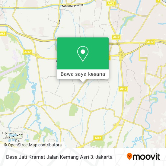 Peta Desa Jati Kramat Jalan Kemang Asri 3