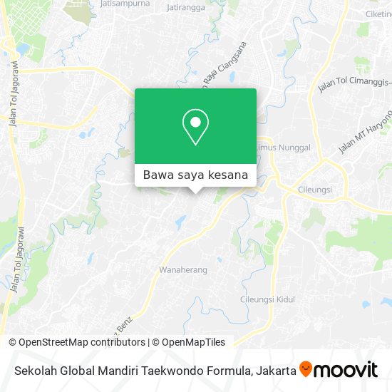 Peta Sekolah Global Mandiri Taekwondo Formula