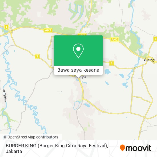Peta BURGER KING (Burger King Citra Raya Festival)