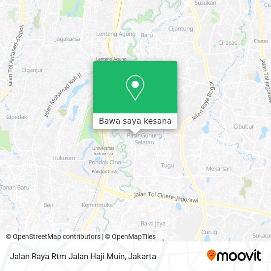 Peta Jalan Raya Rtm Jalan Haji Muin