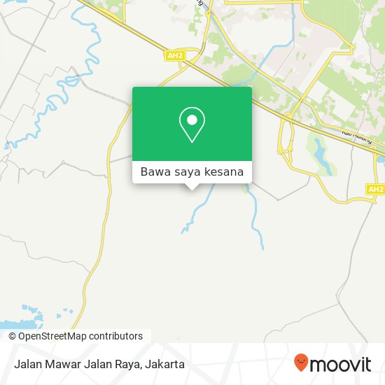 Peta Jalan Mawar Jalan Raya, Cikarang Selatan