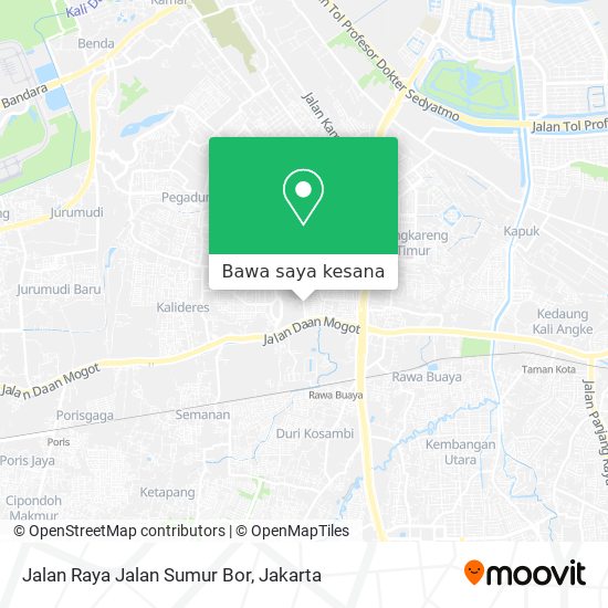 Peta Jalan Raya Jalan Sumur Bor