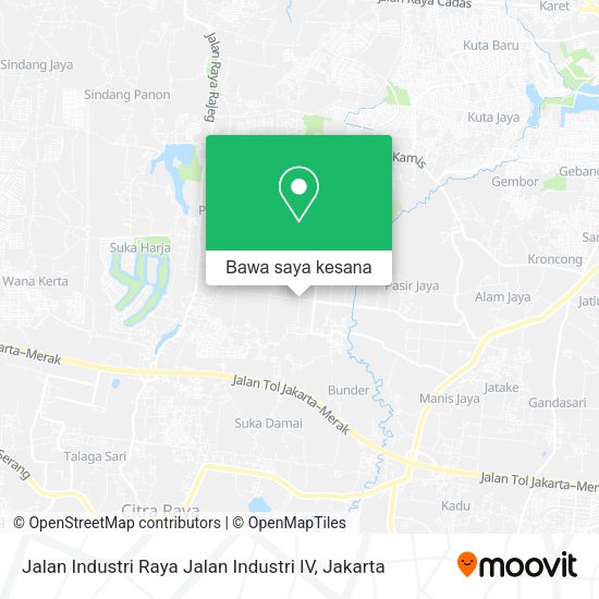 Peta Jalan Industri Raya Jalan Industri IV, Cikupa