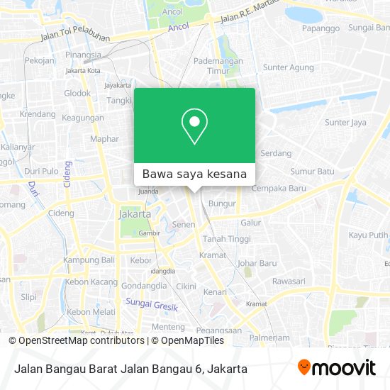 Peta Jalan Bangau Barat Jalan Bangau 6