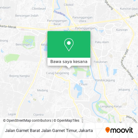 Peta Jalan Garnet Barat Jalan Garnet Timur