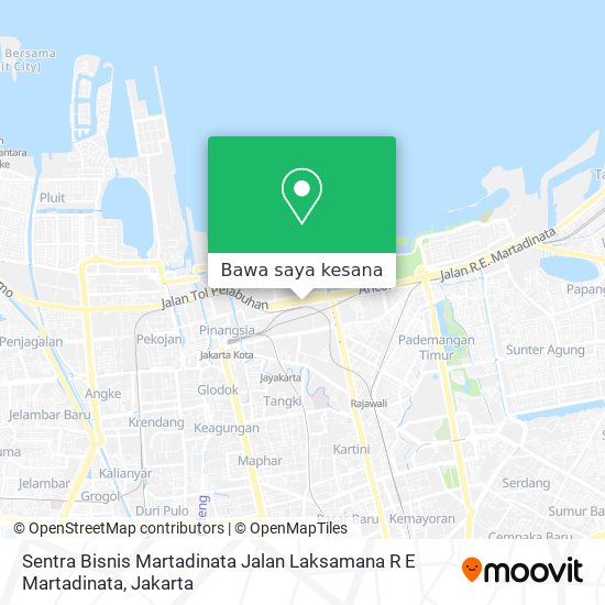 Peta Sentra Bisnis Martadinata Jalan Laksamana R E Martadinata