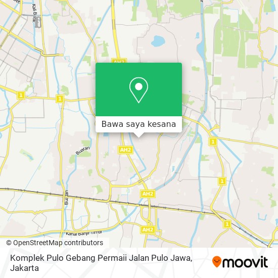 Peta Komplek Pulo Gebang Permaii Jalan Pulo Jawa