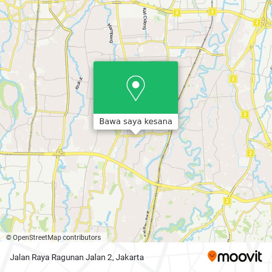 Peta Jalan Raya Ragunan Jalan 2