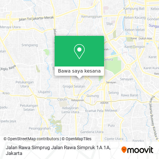 Peta Jalan Rawa Simprug Jalan Rawa Simpruk 1A 1A