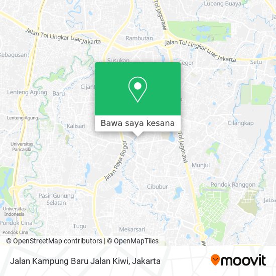 Peta Jalan Kampung Baru Jalan Kiwi