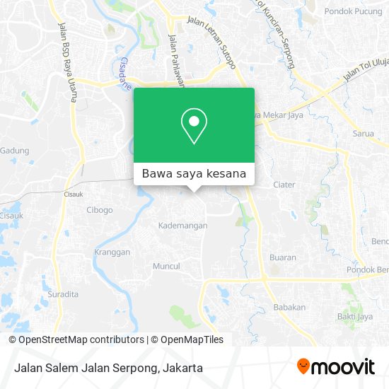 Peta Jalan Salem Jalan Serpong