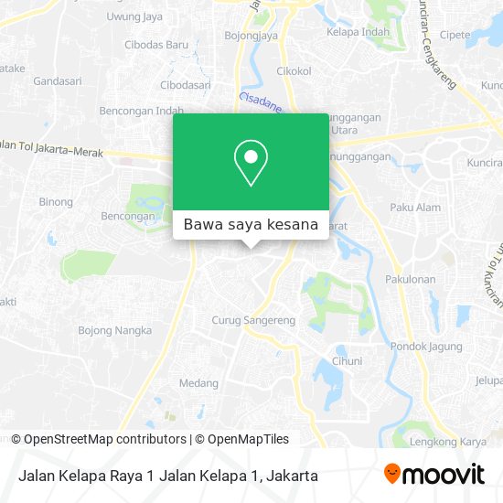 Peta Jalan Kelapa Raya 1 Jalan Kelapa 1