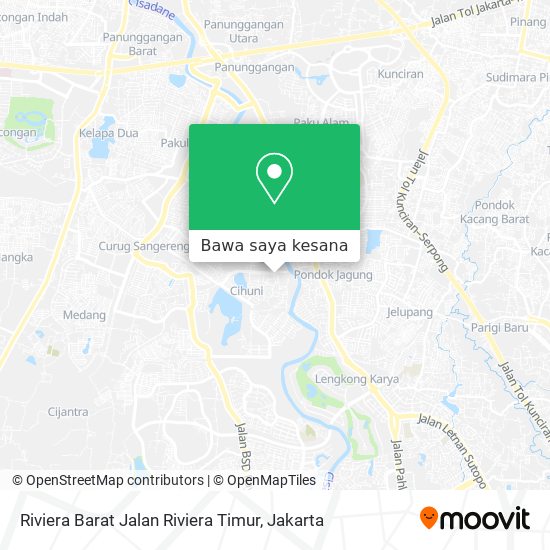 Peta Riviera Barat Jalan Riviera Timur