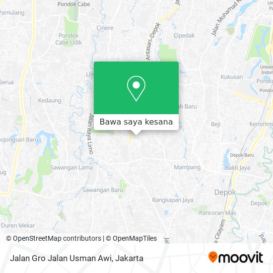 Peta Jalan Gro Jalan Usman Awi