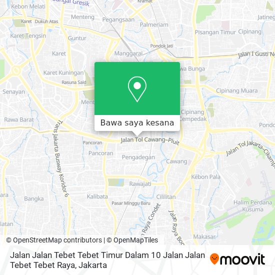 Peta Jalan Jalan Tebet Tebet Timur Dalam 10 Jalan Jalan Tebet Tebet Raya