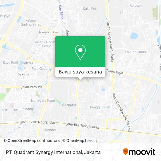 Peta PT. Quadrant Synergy International
