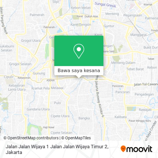 Peta Jalan Jalan Wijaya 1 Jalan Jalan Wijaya Timur 2