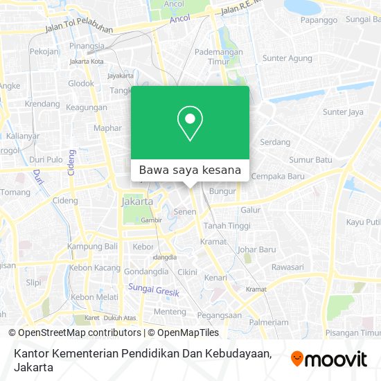 Peta Kantor Kementerian Pendidikan Dan Kebudayaan