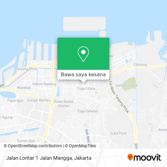 Peta Jalan Lontar 1 Jalan Mangga