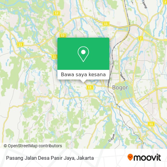 Peta Pasang Jalan Desa Pasir Jaya