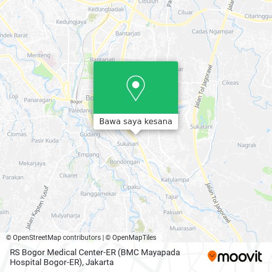 Peta RS Bogor Medical Center-ER (BMC Mayapada Hospital Bogor-ER)