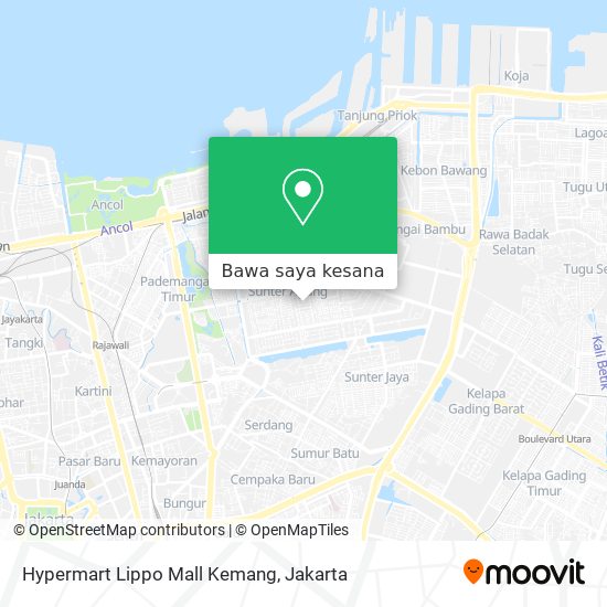 Peta Hypermart Lippo Mall Kemang