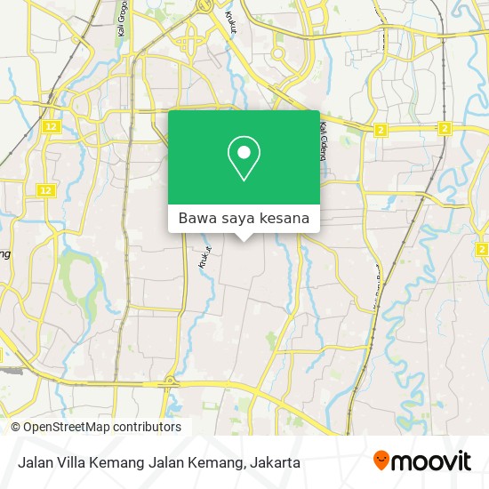 Peta Jalan Villa Kemang Jalan Kemang