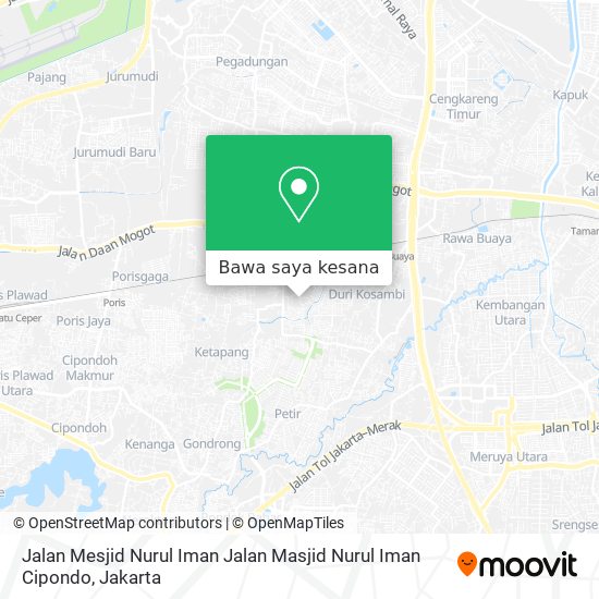 Peta Jalan Mesjid Nurul Iman Jalan Masjid Nurul Iman Cipondo