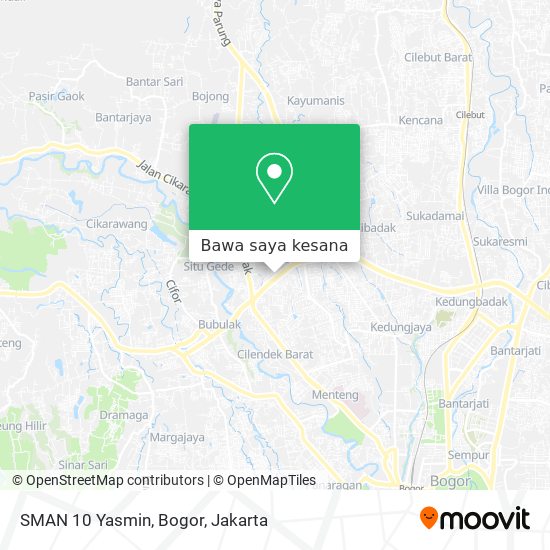 Peta SMAN 10 Yasmin, Bogor