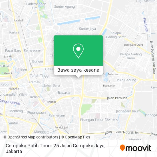 Peta Cempaka Putih Timur 25 Jalan Cempaka Jaya