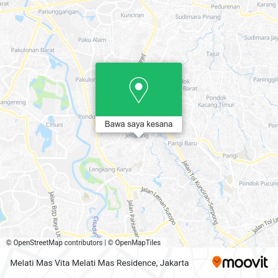 Peta Melati Mas Vita Melati Mas Residence