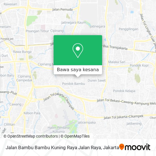 Peta Jalan Bambu Bambu Kuning Raya Jalan Raya