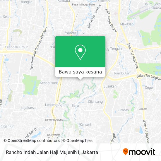 Peta Rancho Indah Jalan Haji Mujenih I