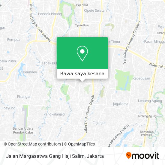 Peta Jalan Margasatwa Gang Haji Salim