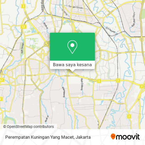 Peta Perempatan Kuningan Yang Macet