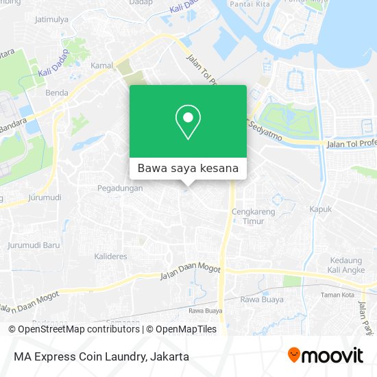 Peta MA Express Coin Laundry