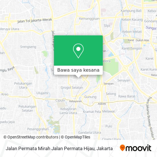 Peta Jalan Permata Mirah Jalan Permata Hijau
