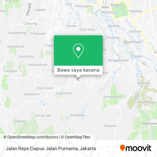 Peta Jalan Raya Ciapus Jalan Purnama