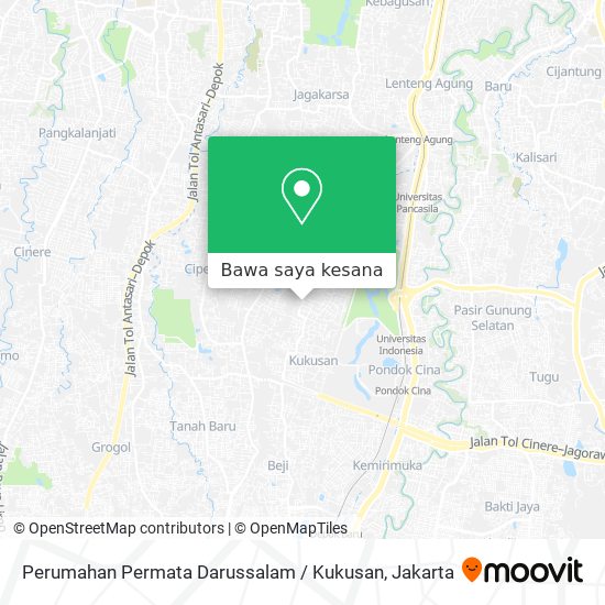 Peta Perumahan Permata Darussalam / Kukusan