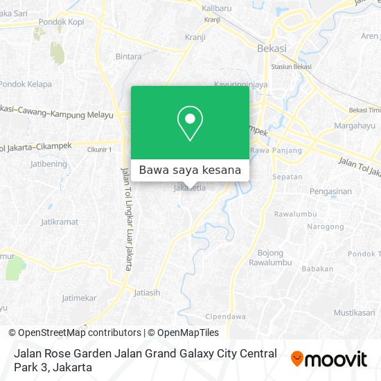 Peta Jalan Rose Garden Jalan Grand Galaxy City Central Park 3