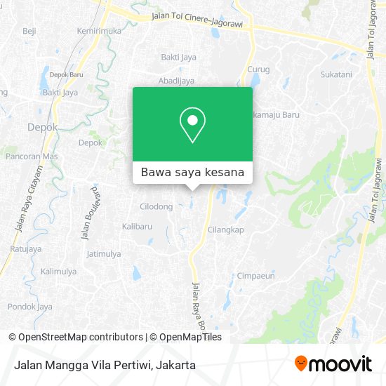 Peta Jalan Mangga Vila Pertiwi
