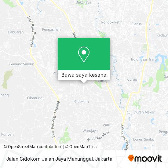Peta Jalan Cidokom Jalan Jaya Manunggal