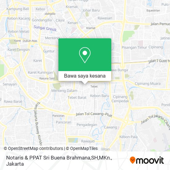 Peta Notaris & PPAT Sri Buena Brahmana,SH,MKn.