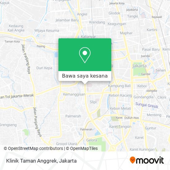 Peta Klinik Taman Anggrek