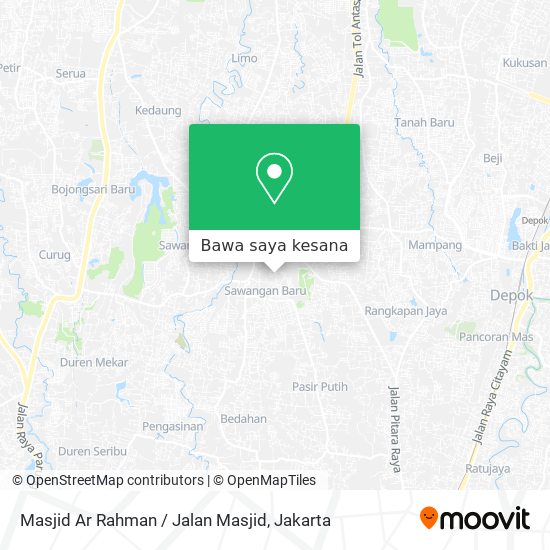 Peta Masjid Ar Rahman / Jalan Masjid