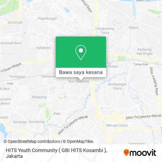 Peta HITS Youth Community ( GBI HITS Kosambi )