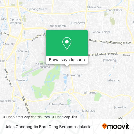 Peta Jalan Gondangdia Baru Gang Bersama